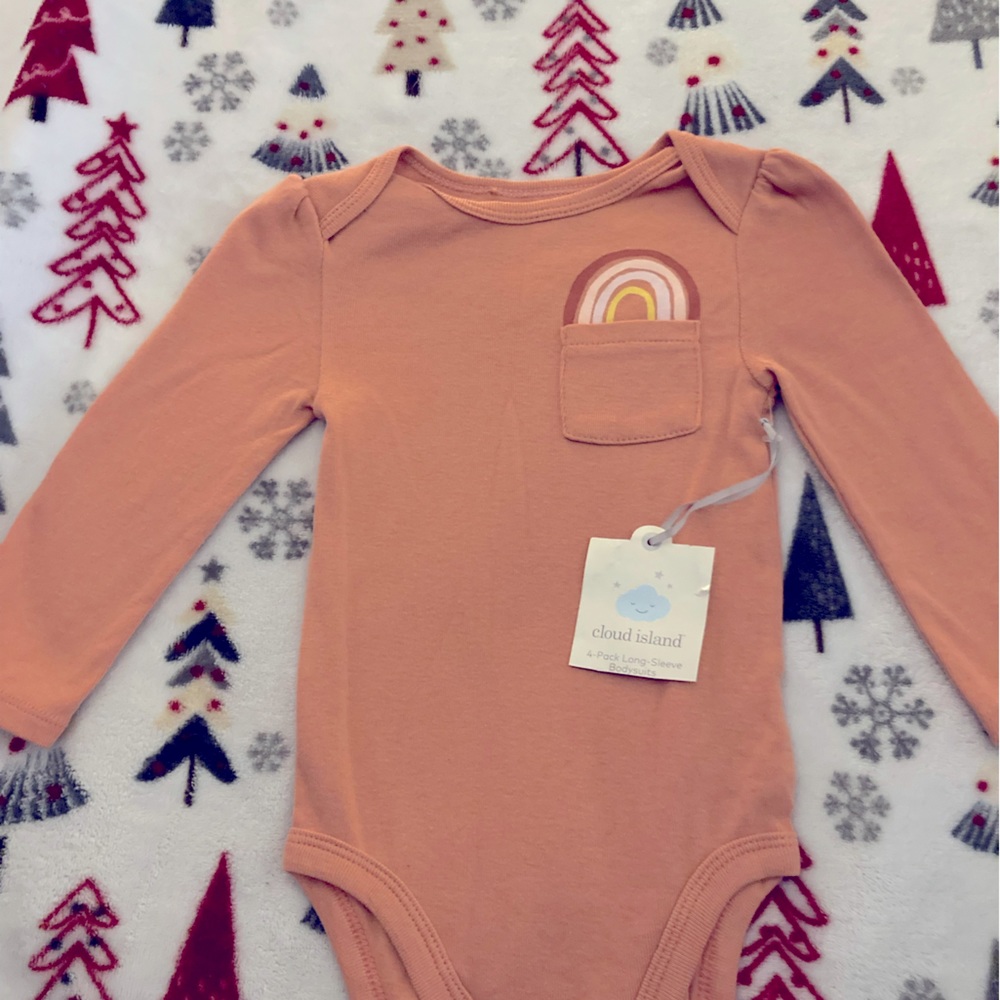 Cloud Island girls long sleeve onesie, new with tag